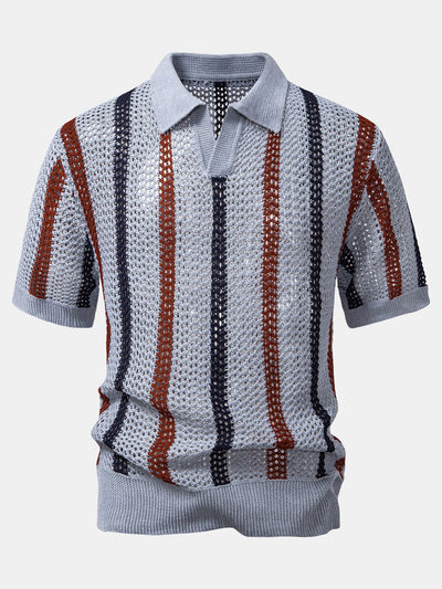 Havana Crochet Polo & Linen Trousers Set