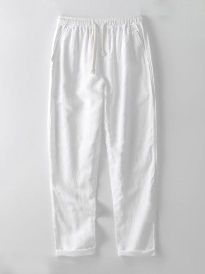 Havana Crochet Polo & Linen Trousers Set