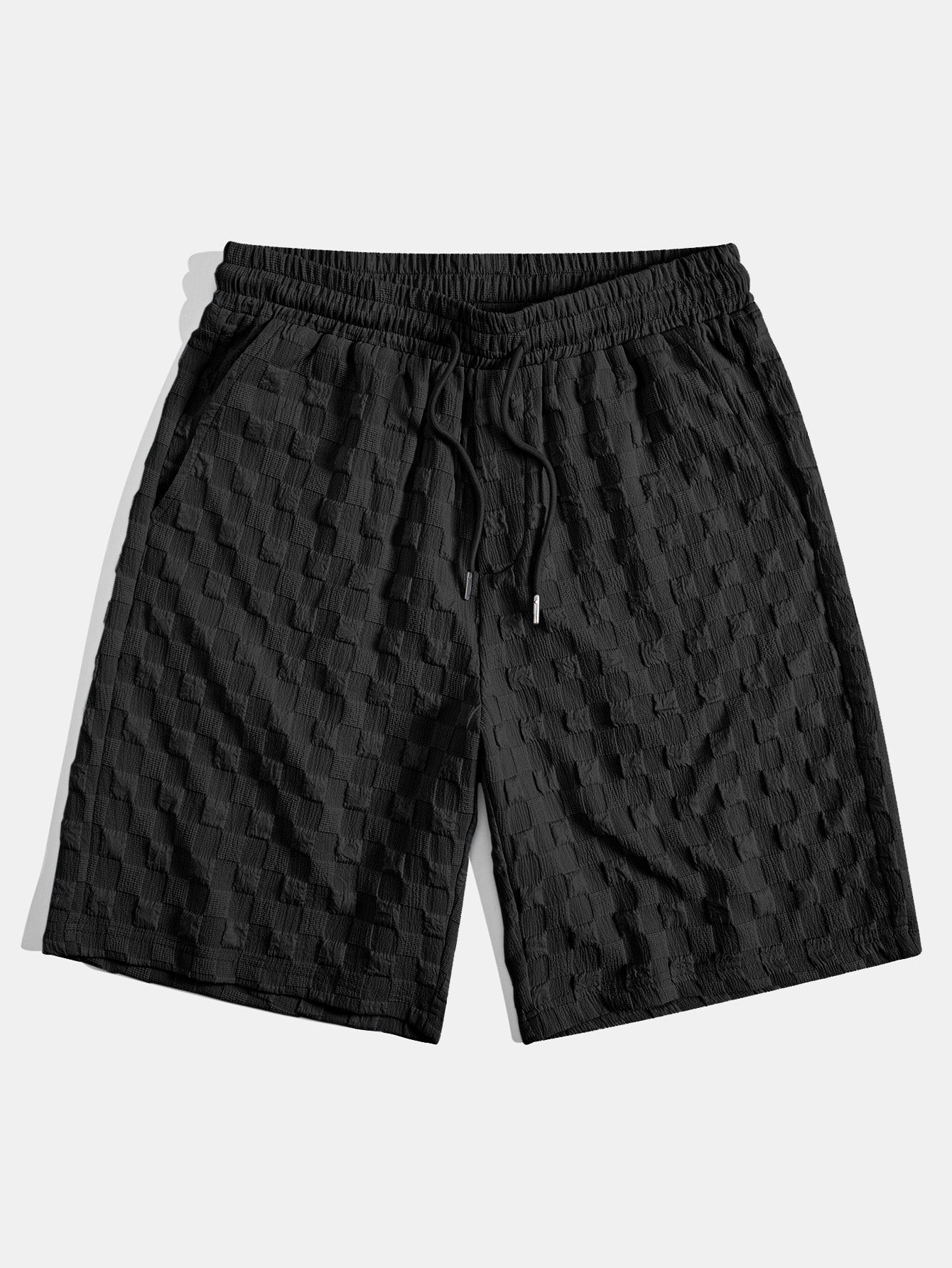 Jacquard Check Shirt & Shorts Set