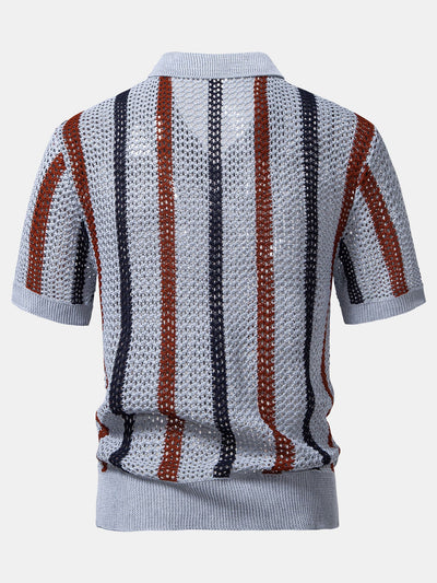 Havana Crochet Polo & Linen Trousers Set