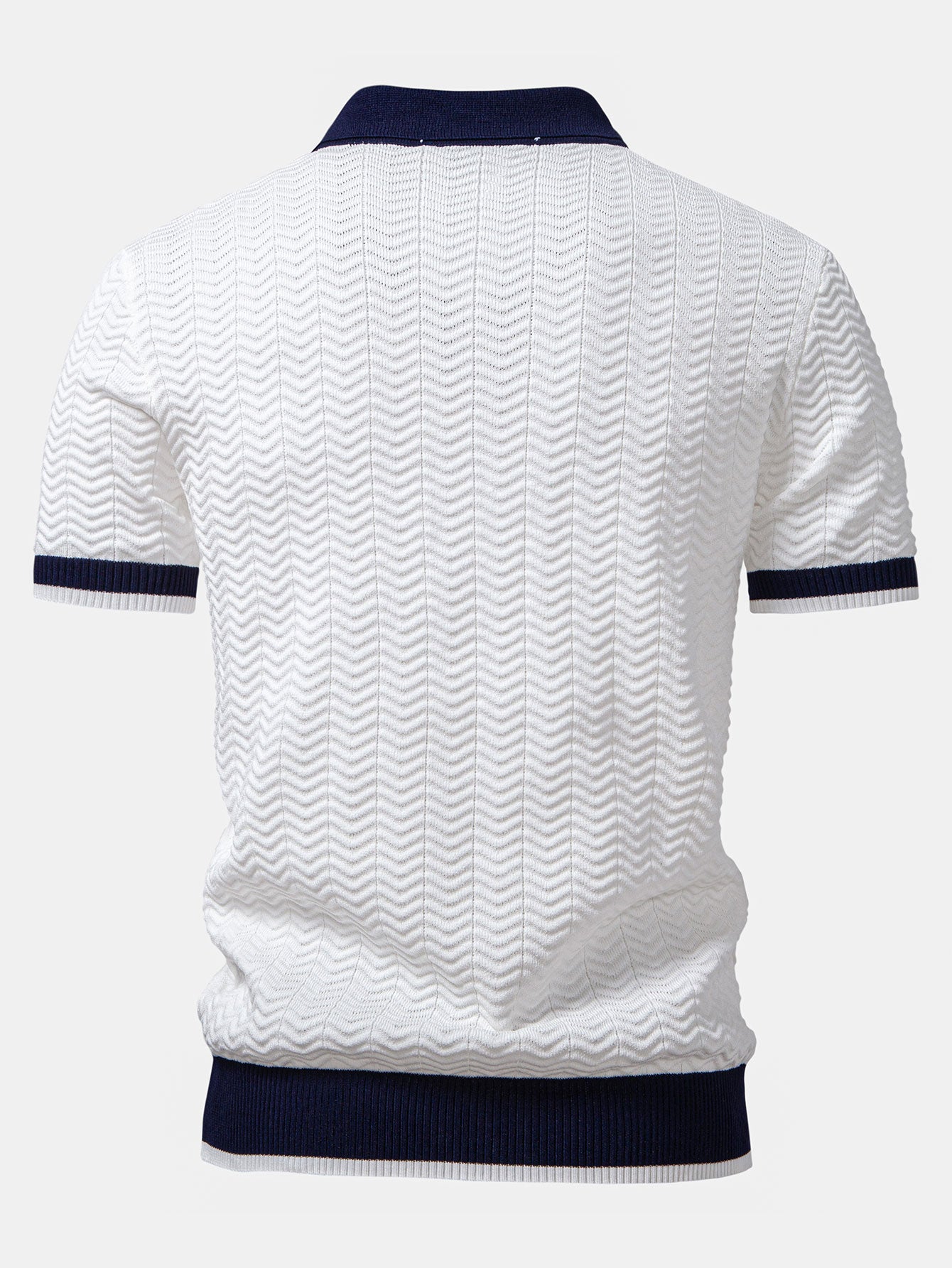 Santorini V-Neck Polo & Ribbed Trousers Set