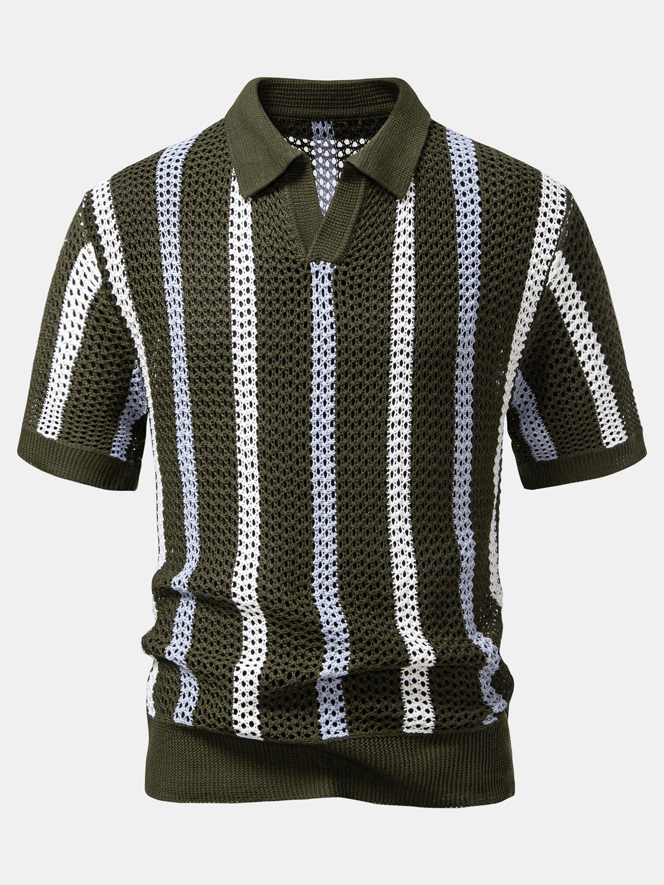Havana Crochet Polo & Linen Trousers Set