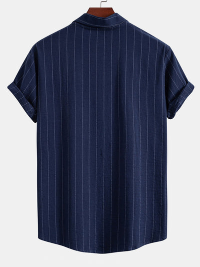 Porto Striped Linen Set