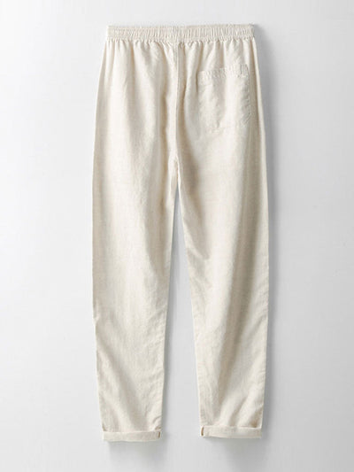 Jacquard Shirt & Linen Trousers Set