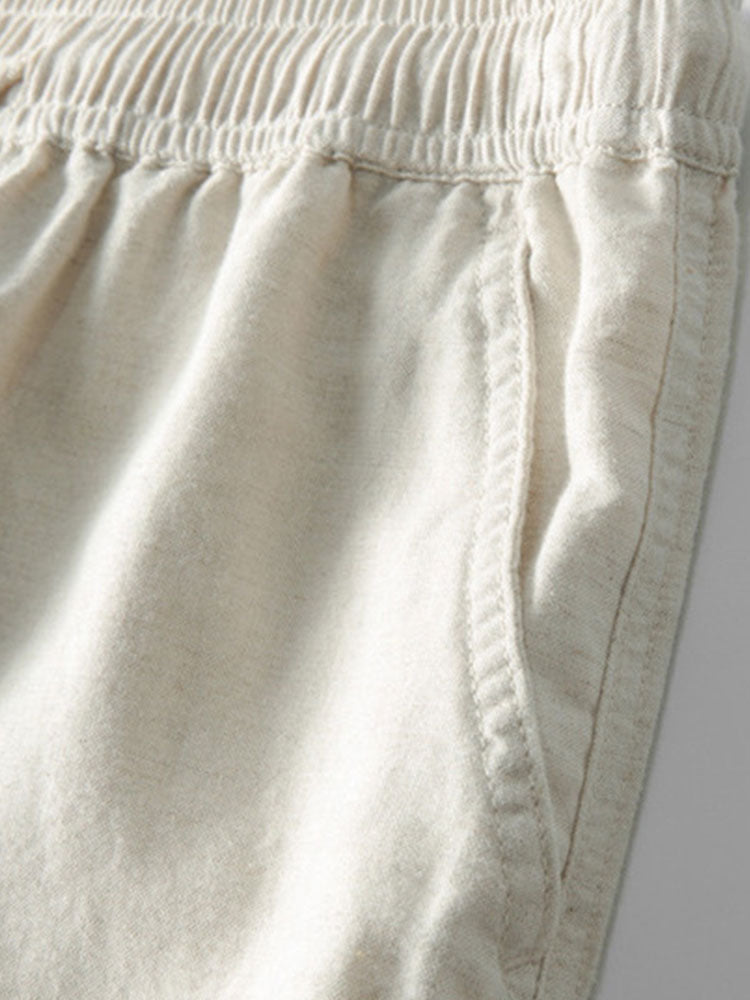 Havana Crochet Polo & Linen Trousers Set