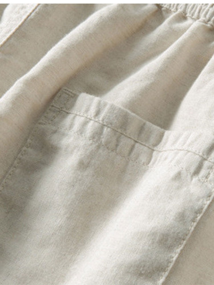 Havana Crochet Polo & Linen Trousers Set