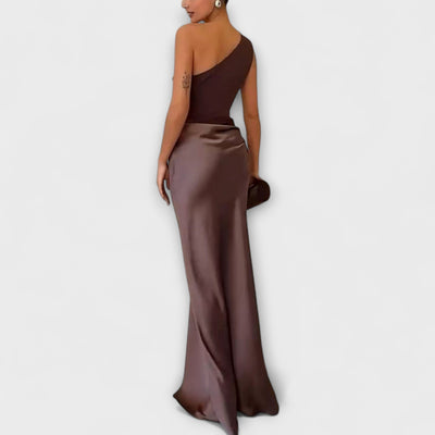 Levana – One-Shoulder Pleated Dress