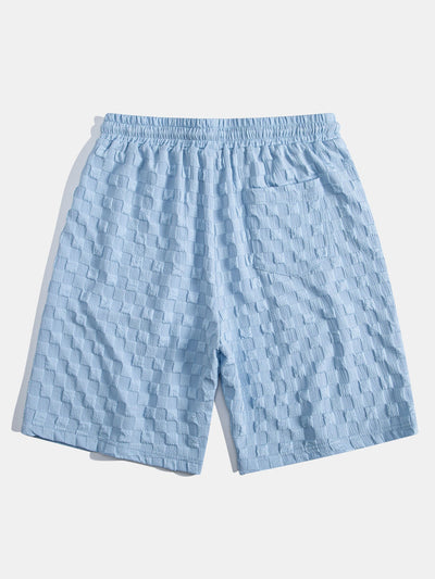Jacquard Check Shirt & Shorts Set