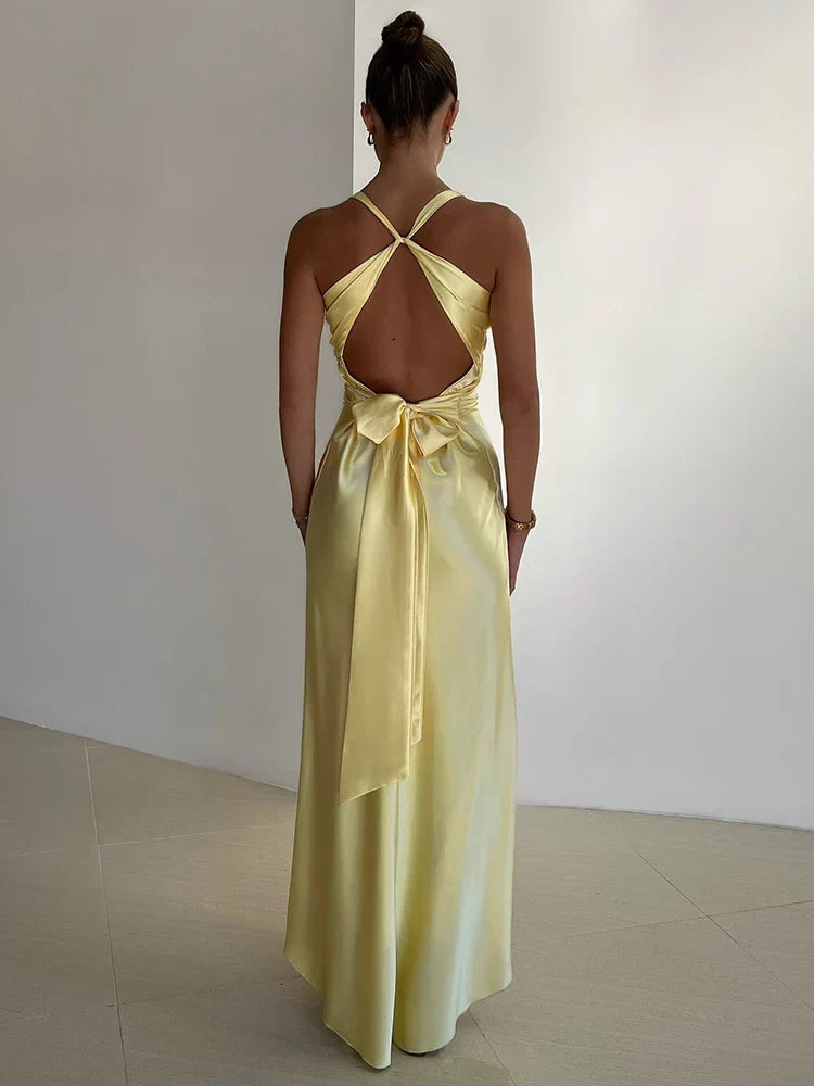 Aurielle – Satin Maxi Dress