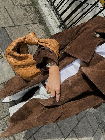 Yaren – Elegant Suede Trench Coat